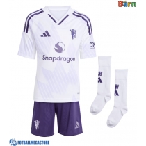 Fotballdrakt Barn Manchester United Mason Mount #7 Bortedraktsett 2025-26 Kortermet (+ Korte bukser)